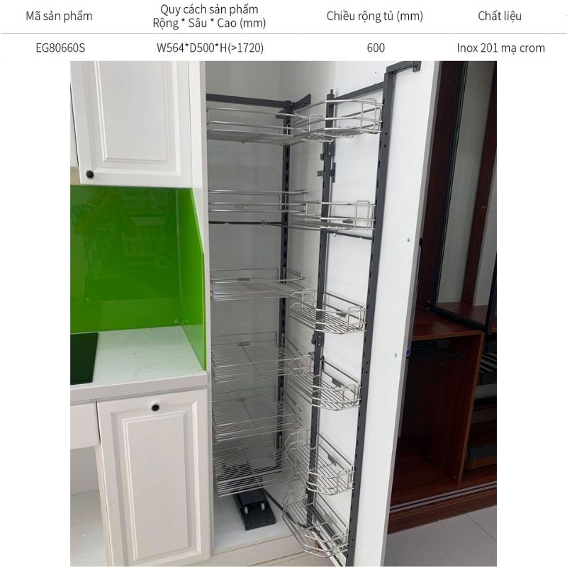 Tủ khô nan dẹt 6 tầng Eurogold EG80660S