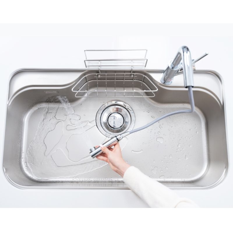 Chậu rửa bát inox 1 hố Konox TARI 9051SR Basic