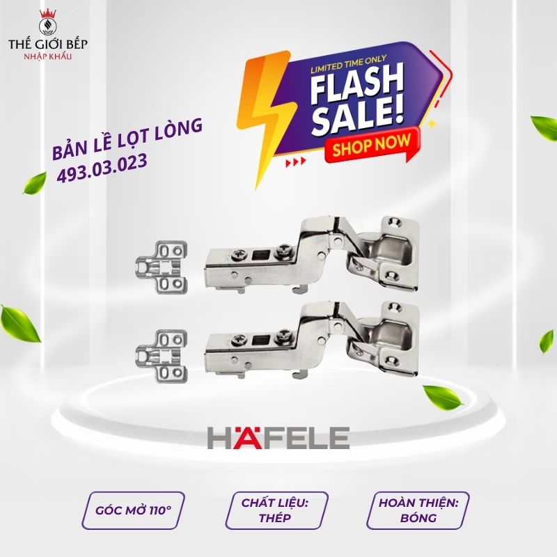 Bản lề lọt lòng Metalla SM DIY 110º Hafele 493.03.023