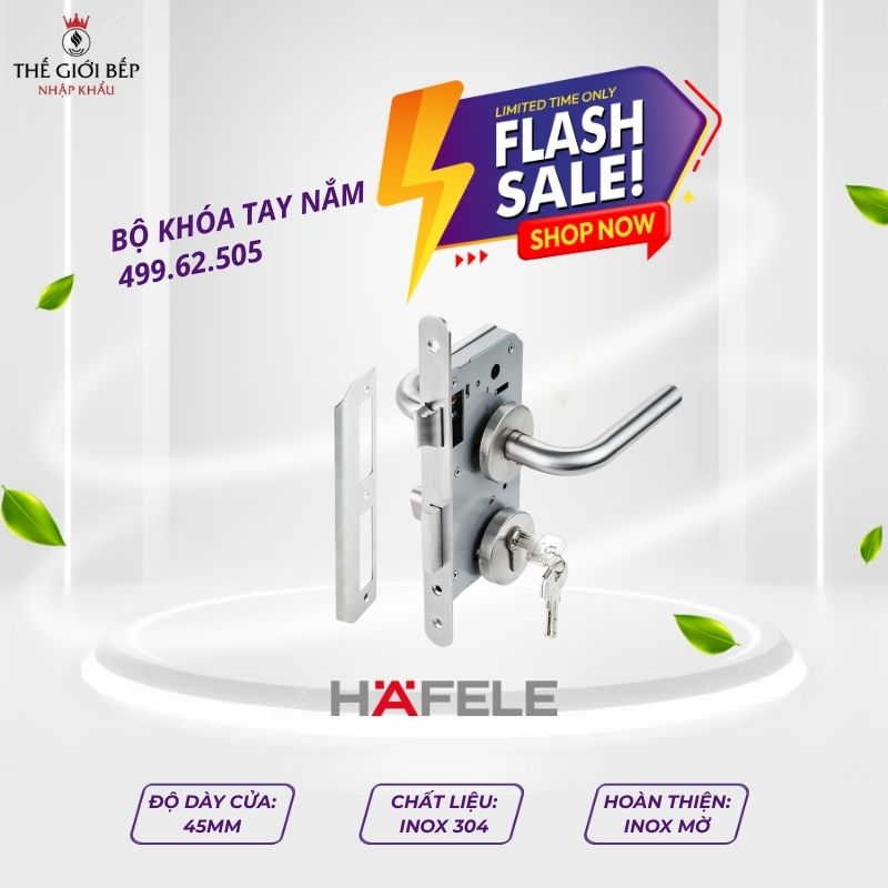 Bộ tay nắm gạt nắp chụp tròn 19x135x60mm Häfele DIY 499.62.505
