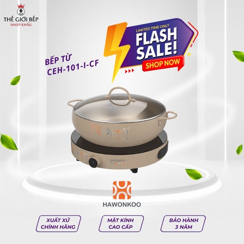 Bếp từ mini Hawonkoo CEH-101-I-CF di động
