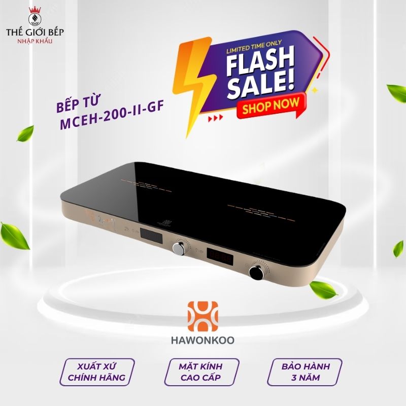 Bếp từ đôi Hawonkoo MCEH-200-II-CF di động
