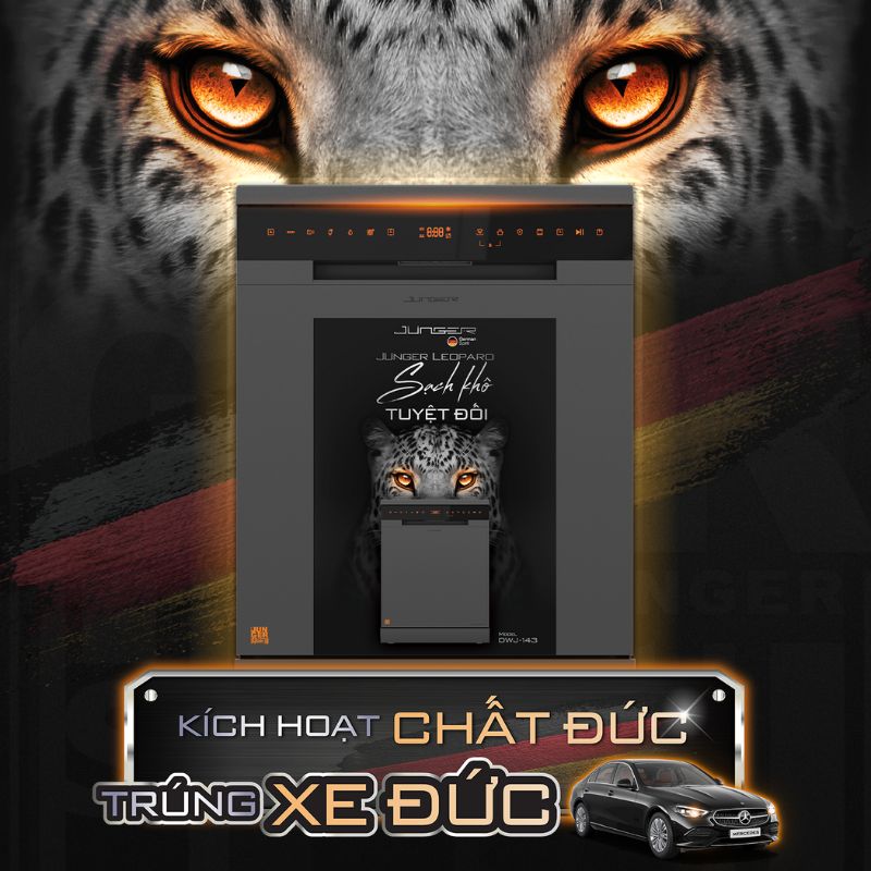 Máy rửa bát độc lập Junger Leopard DWJ-143