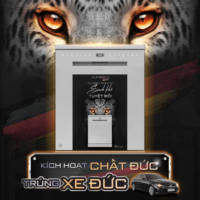 Máy rửa bát độc lập Junger Leopard DWJ-140