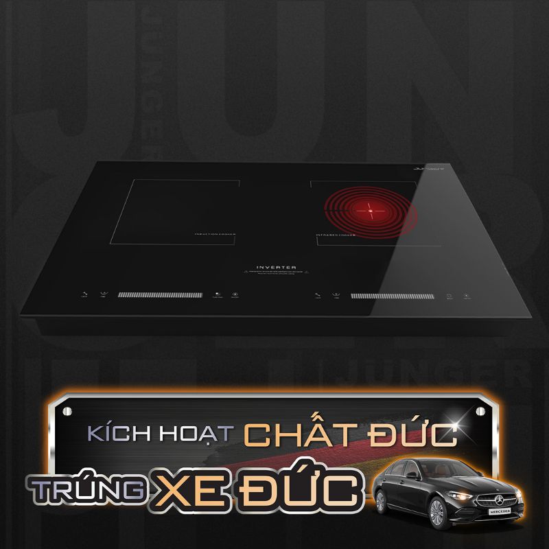 Bếp từ kết hợp hồng ngoại Junger SIS-66 Bếp từ kết hợp hồng ngoại Junger SIS-66