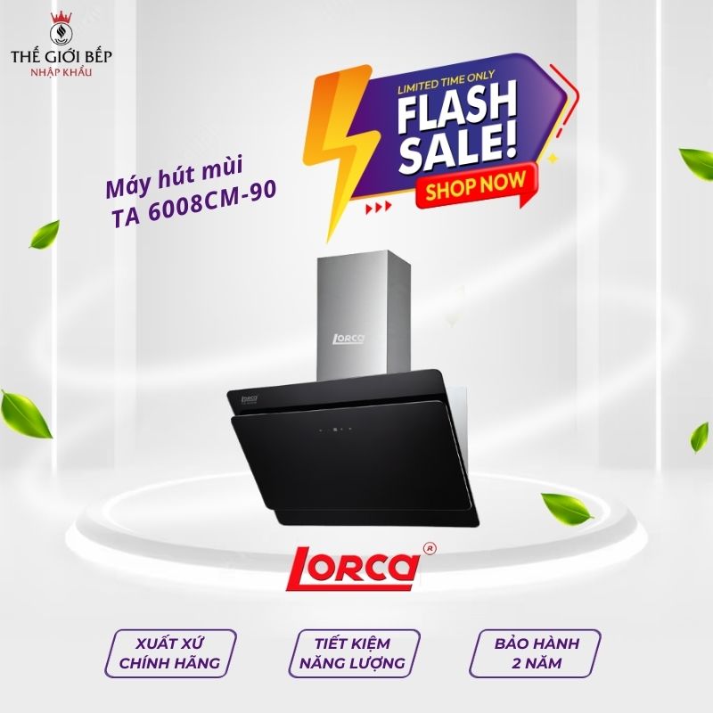 Máy hút mùi Lorca TA 6008CM-90