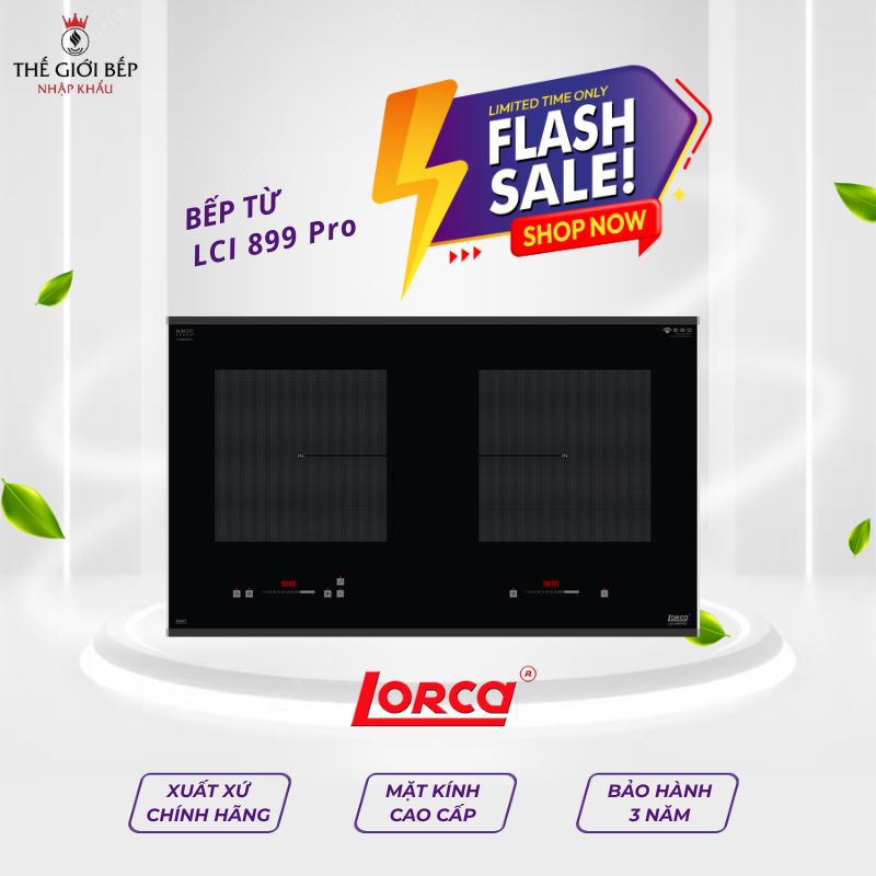 Bếp từ đôi Lorca LCI 899 Pro lắp âm