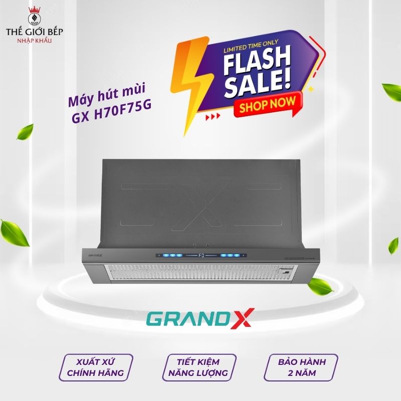 Máy hút mùi âm tủ GrandX GX H70F75G