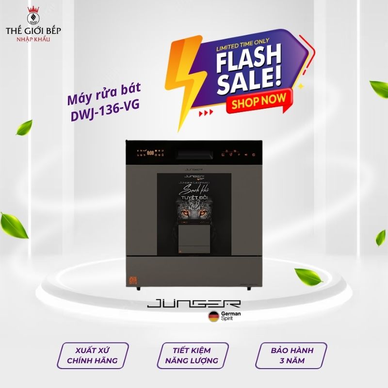 Máy rửa bát Junger LEOPARD-DWJ-136-VG