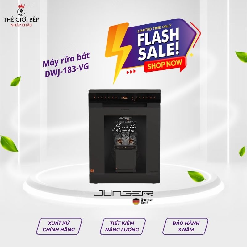 Máy rửa bát Junger LEOPARD-DWJ-183-VG