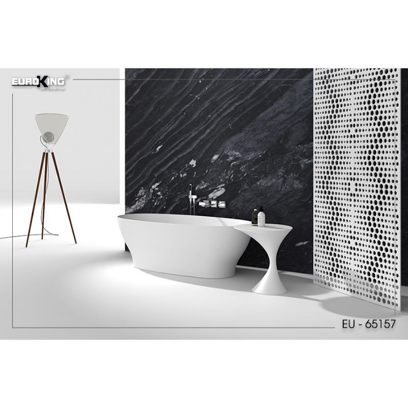 BỒN TẮM EUROKING KHÔNG MASSAGE EU-65157 WHITE