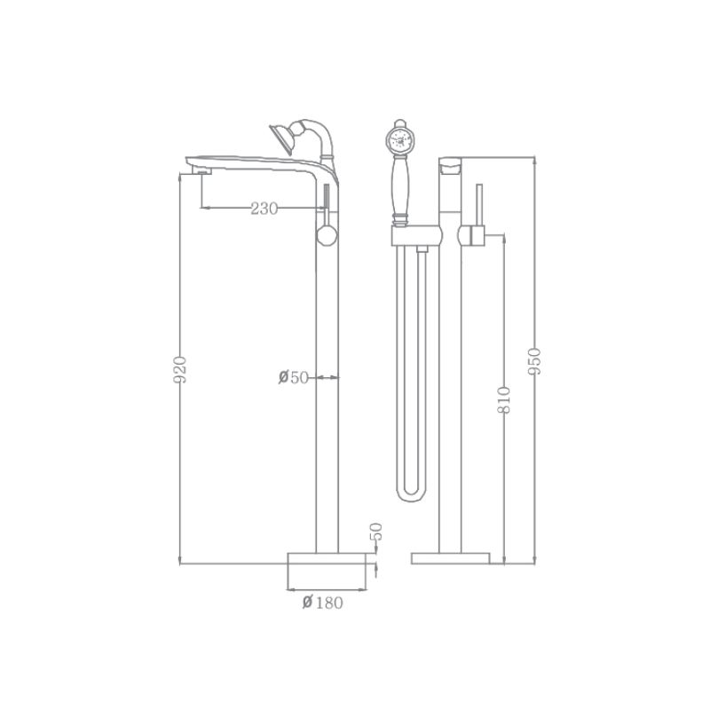 VÒI SEN TẮM GẮN BỒN EUROKING EU-51026
