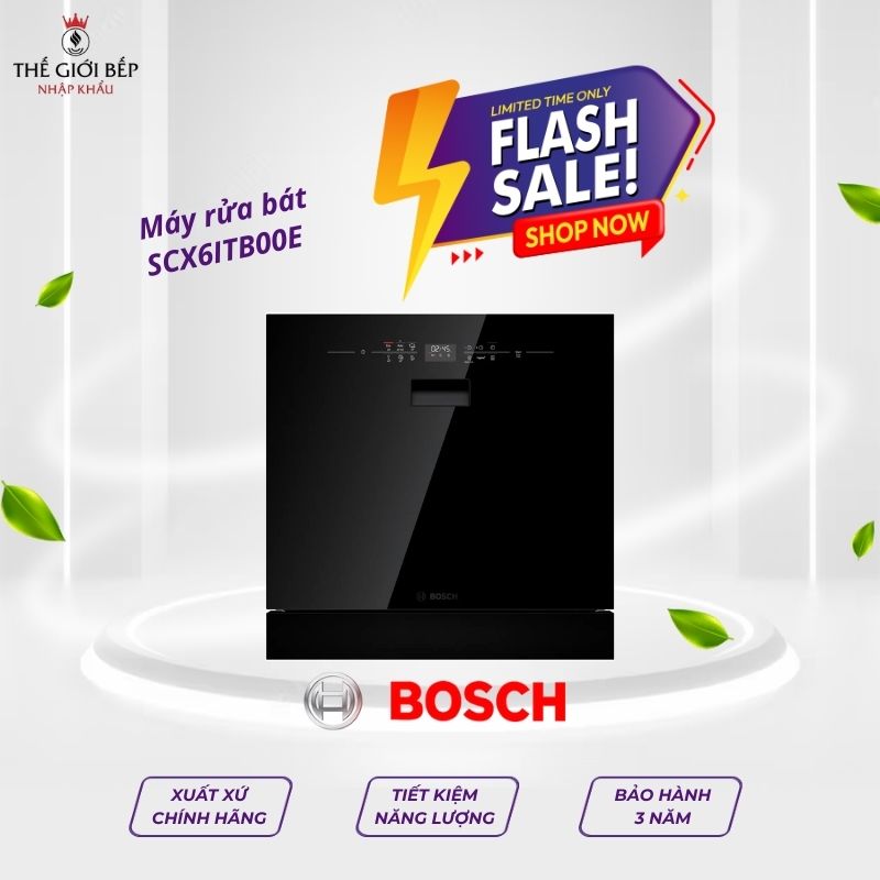 Máy rửa chén bán âm Bosch SCX6ITB00E Serie 6