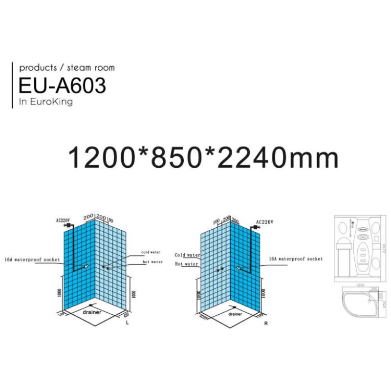 PHÒNG XÔNG HƠI EROKING EU-A603