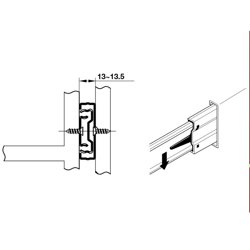 RAY BI GIẢM CHẤN 250MM HAFELE 494.02.060