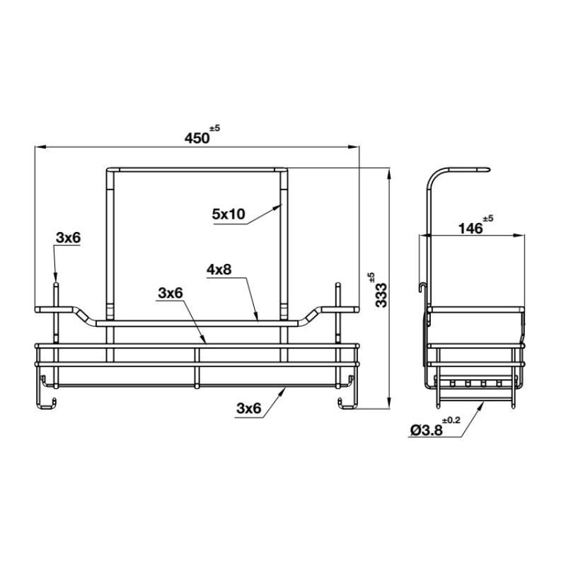 RỔ ĐỰNG DỤNG CỤ VỆ SINH HAFELE 595.04.096