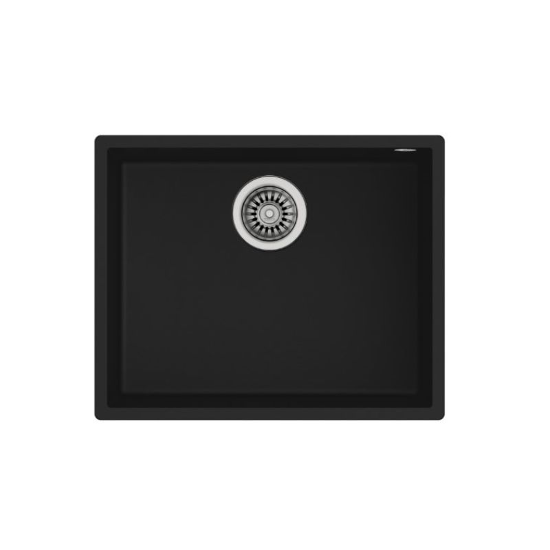 CHẬU RỬA TEKA FREG. SQUARE 50.40 TG 3½ C/REB SF NEGRO 115230020
