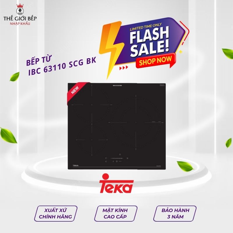 Bếp từ 3 vùng nấu Teka IBC 63110 SCG BK 112520054