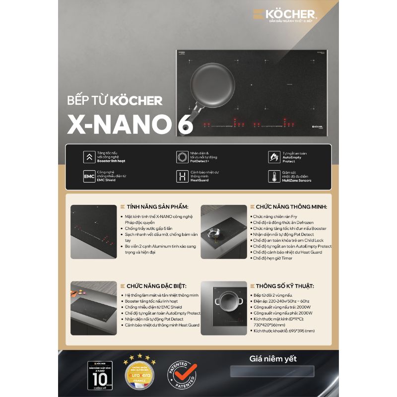 BẾP TỪ KOCHER X-NANO 6