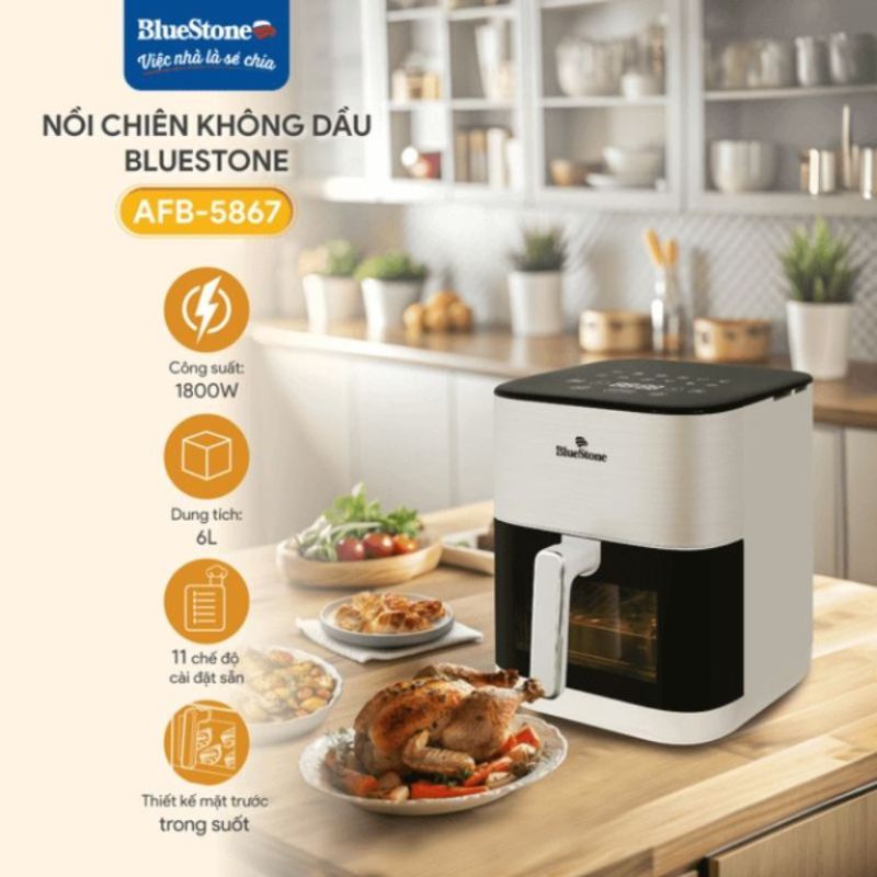 NỒI CHIÊN KHÔNG DẦU BLUESTONE AFB-5867