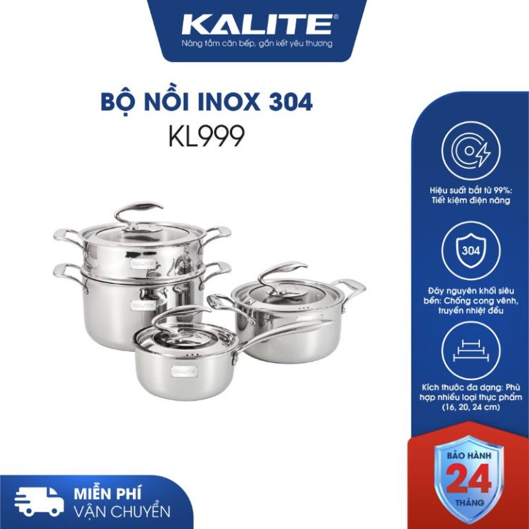 BỘ NỒI INOX KALITE KL999