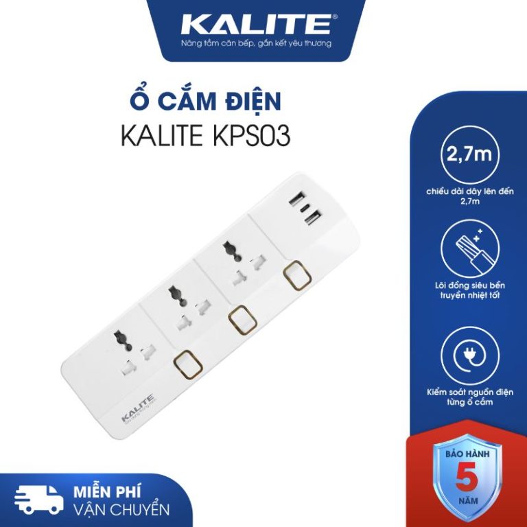 Ổ CẮM ĐIỆN KALITE KPS03