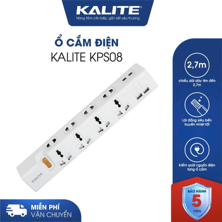 Ổ CẮM ĐIỆN KALITE KPS08
