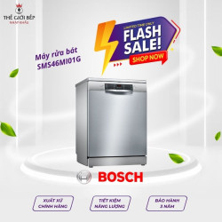 Máy rửa bát Bosch SMS46MI01G serie 4, độc lập