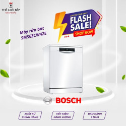 Máy rửa bát Bosch SMS6ZCW42E serie 6, độc lập