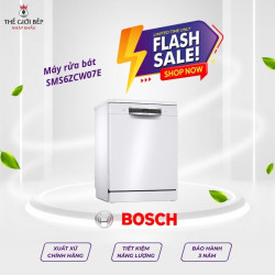 Máy rửa bát Bosch SMS6ZCW07E serie 6, độc lập