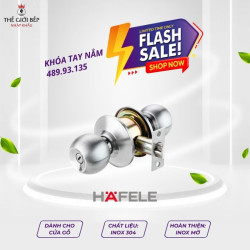 Bộ Khóa Tay Nắm Tròn Cửa WC Hafele 489.93.135