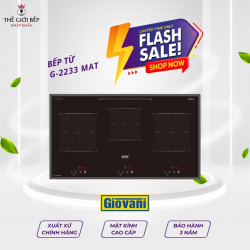 Bếp từ Giovani 3 vùng nấu G-2233 MAT lắp âm