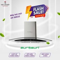 Máy hút mùi áp tường tuần hoàn Eurosun EH-90K32