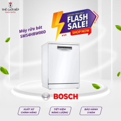 Máy rửa bát Bosch SMS4HBW00D serie 4, độc lập
