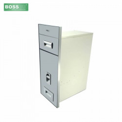 Thùng gạo gương nút nhấn BossEU BS250 Silver