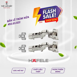 Bản lề trùm nửa Metalla SM DIY 110º Hafele 493.03.022