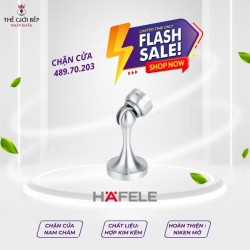 Chặn cửa nam châm niken mờ Hafele 489.70.203