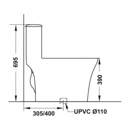 Bồn cầu 1 khối Sapporo Hafele 588.79.406