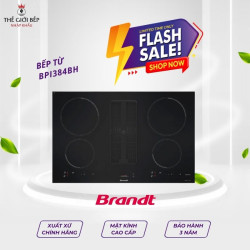 Bếp từ Brandt 4 vùng nấu BPI384BH lắp âm