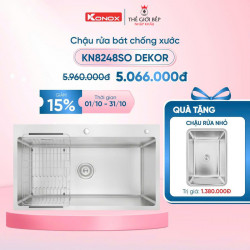 Chậu rửa bát inox 1 hố Konox KN8248SO Dekor