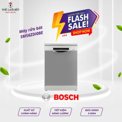 Máy rửa bát Bosch SMS6ZDI08E serie 6, độc lập