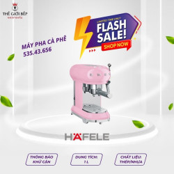 Máy pha cafe màu hồng Smeg ECF01PKEU 535.43.656