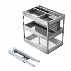 Giá đựng chai lọ, gia vị, dao thớt Grandx XK.B35S