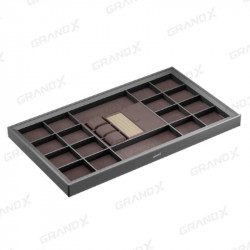Ngăn kéo đồ trang sức bọc da cao cấp GrandX XM.80C