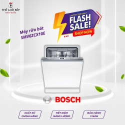 Máy rửa bát Bosch SMV6ZCX10E serie 6, âm tủ