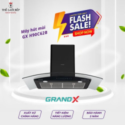 Máy hút mùi kính cong GrandX GX H90C62B