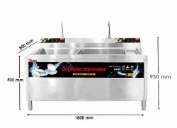 Máy Rửa Chén Bát Công Nghiệp Siêu Âm Texgio Ultrasonic Luxury TGU-1800XD