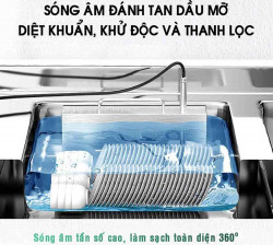 Máy Rửa Chén Bát Công Nghiệp Siêu Âm Texgio Ultrasonic Luxury TGU-1200XS