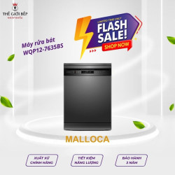 Máy rửa chén bát đứng độc lập Malloca WQP12-7635BS