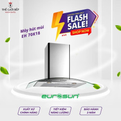 Máy hút mùi kính cong Eurosun EH 70K18
